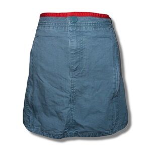 Marc Jacobs Zippered Red Trim Cargo Skirt